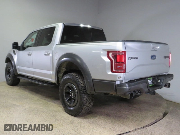 2017 Ford F-150 Raptor with VIN 1FTFW1RG7HFA87001, listed as a Copart auction lot 73157614 with 110,157 mi miles and Salvage Title. Bid and sale history available at carsss.com. Image 4.