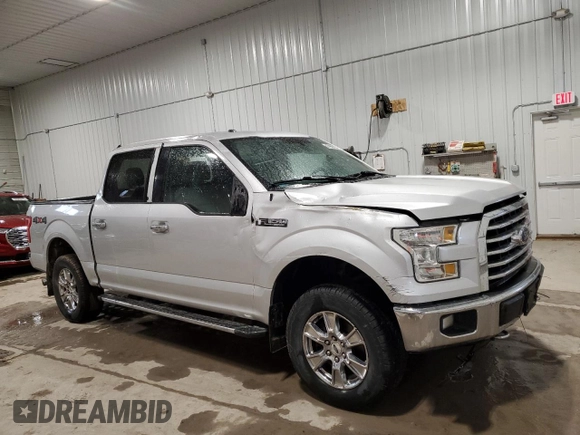 2017 Ford F-150 XL with VIN 1FTEW1EF3HKC28887, listed as a Copart auction lot 47955715 with 199,054 mi miles and Salvage Title. Bid and sale history available at carsss.com. Image 4.