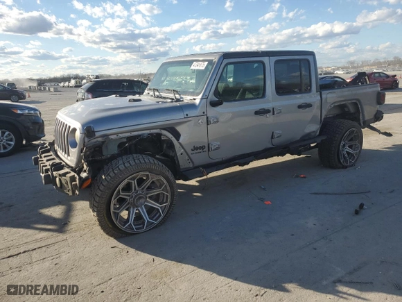2020 Jeep Gladiator Sport S with VIN 1C6HJTAG9LL159395, listed as a Copart auction lot 47348875 with 135,095 mi miles and Salvage Title. Bid and sale history available at carsss.com. Image 1.