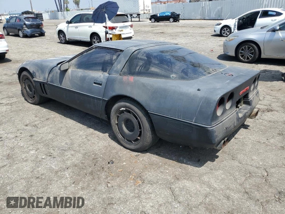 1984 Chevrolet Corvette with VIN 1G1AY0784E5106091, listed as a Copart auction lot 58558044 with 0 mi miles and Non Repairable. Bid and sale history available at carsss.com. Image 2.