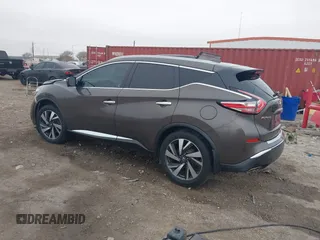 2018 Nissan Murano Platinum with VIN 5N1AZ2MG3JN187408, listed as a IAAI auction lot 41536060 with 76,476 mi miles. Bid and sale history available at carsss.com. Image 3.