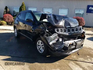 2017 Jeep Compass Sport with VIN 3C4NJCAB1HT658073, listed as a Copart auction lot 76667514 with 67,137 mi miles and Non Repairable. Bid and sale history available at carsss.com. Image 15.