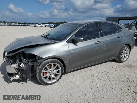 2013 Dodge Dart SXT with VIN 1C3CDFBA8DD708400, listed as a Copart auction lot 57804295 with 110,844 mi miles and Non repairable. Bid and sale history available at DreamBid. Image 1.