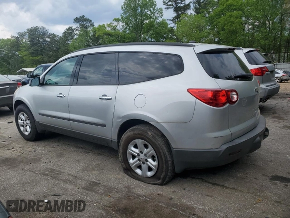 2012 Chevrolet Traverse LS with VIN 1GNKRFED3CJ248410, listed as a Copart auction lot 52760475 with 142,889 mi miles and Clean Title. Bid and sale history available at DreamBid. Image 2.