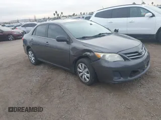 2013 Toyota Corolla L with VIN 5YFBU4EE0DP198647, listed as a IAAI auction lot 41019337 with 155,749 mi miles and . Bid and sale history available at DreamBid. Image 1.
