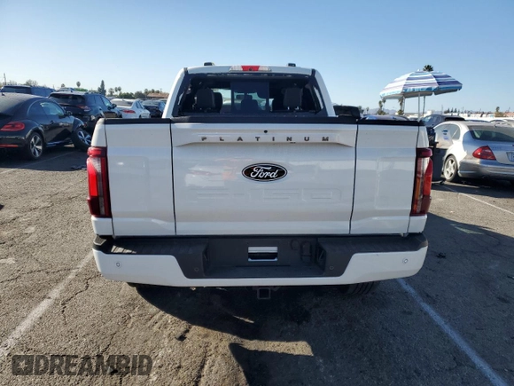 2024 Ford F-150 with VIN 1FTFW7LD5RFB69988, listed as a Copart auction lot 85066924 with 2,138 mi miles and Salvage title. Bid and sale history available at DreamBid. Image 6.