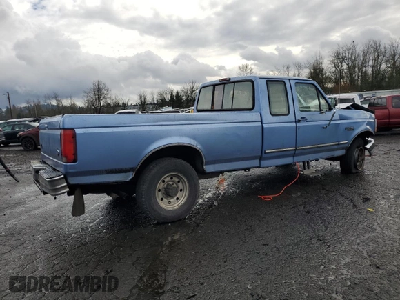 1997 Ford F-250 with VIN 1FTHX25G4VEB43348, listed as a Copart auction lot 45430655 with 180,279 mi miles and Salvage title. Bid and sale history available at DreamBid. Image 3.