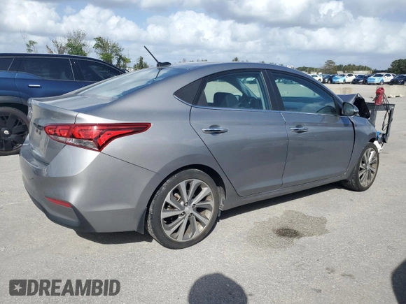 2021 Hyundai Accent Limited with VIN 3KPC34A62ME145312, listed as a Copart auction lot 78124764 with 49,399 mi miles and Salvage Title. Bid and sale history available at carsss.com. Image 3.
