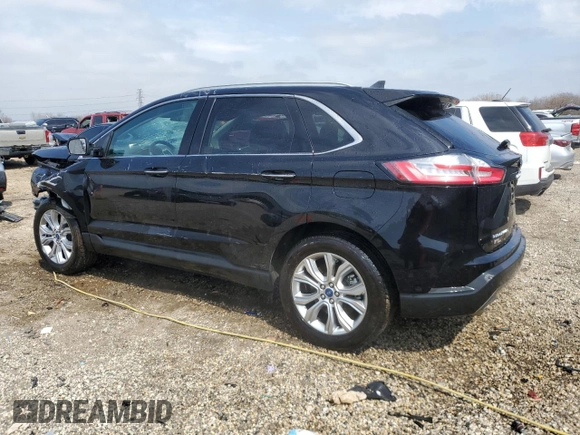2022 Ford Edge Titanium with VIN 2FMPK4K91NBA74220, listed as a Copart auction lot 52184665 with 9,391 mi miles and Salvage Title. Bid and sale history available at carsss.com. Image 2.