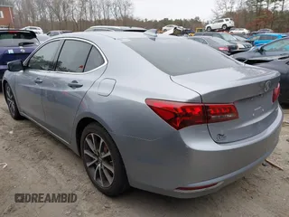 2015 Acura TLX V6 Tech with VIN 19UUB3F58FA005919, listed as a IAAI auction lot 41245647 with 110,505 mi miles. Bid and sale history available at carsss.com. Image 3.