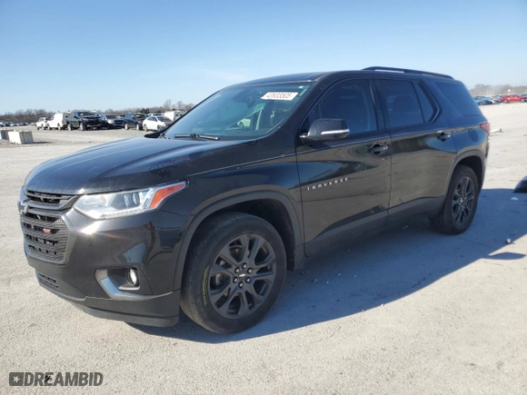 2019 Chevrolet Traverse RS with VIN 1GNERJKX0KJ162579, listed as a Copart auction lot 43633505 with 145,491 mi miles and Salvage Title. Bid and sale history available at carsss.com. Image 1.