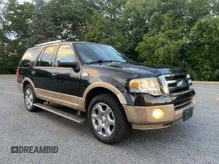 2014 Ford Expedition King Ranch with VIN 1FMJU1J55EEF08737, listed as a Copart auction lot 65369095 with 122,137 mi miles and Clean title. Bid and sale history available at DreamBid. Image 1.