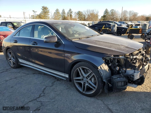 2014 Mercedes-Benz CLA-Class CLA 45 AMG with VIN WDDSJ5CBXEN029182, listed as a Copart auction lot 42688635 with 99,266 mi miles and Salvage Title. Bid and sale history available at carsss.com. Image 4.