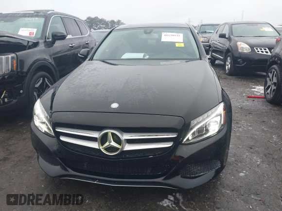 2015 Mercedes-Benz C-Class C 300 with VIN 55SWF4JB9FU089625, listed as a IAAI auction lot 41538932 with 129,101 mi miles. Bid and sale history available at carsss.com. Image 12.