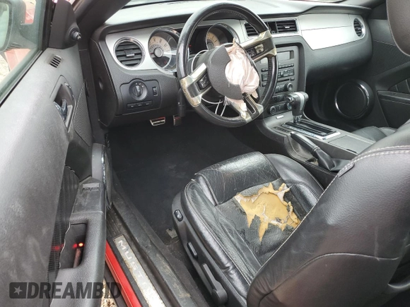 2010 Ford Mustang V6 with VIN 1ZVBP8AN3A5144656, listed as a Copart auction lot 49659225 with 217,327 mi miles and Salvage Title. Bid and sale history available at DreamBid. Image 8.