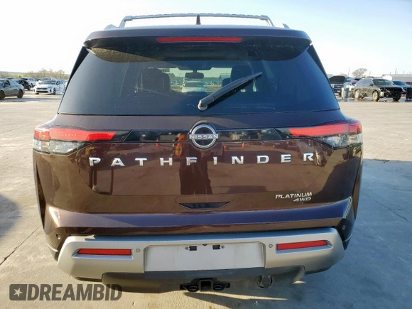 2022 Nissan Pathfinder Platinum z VIN 5N1DR3DK3NC264206, wystawiony jako Copart lot #48926535 z przebiegiem 251 456 mil mil oraz Czysty tytuł • Clean title. Historia ofert i sprzedaży dostępna na DreamBid. Obrazek 6.
