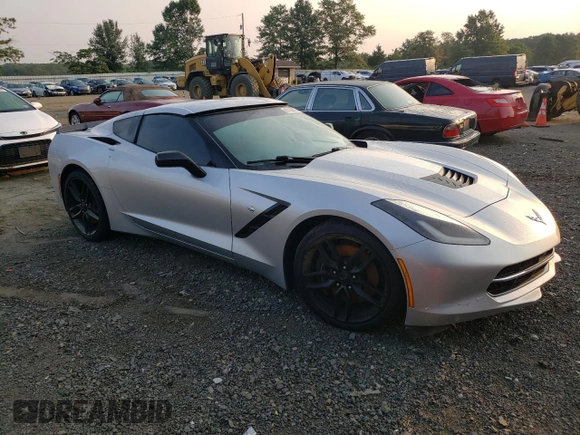 2016 Chevrolet Corvette Z51 1LT with VIN 1G1YH2D73G5123716, listed as a Copart auction lot 67186674 with 0 mi miles and Salvage Title. Bid and sale history available at carsss.com. Image 4.