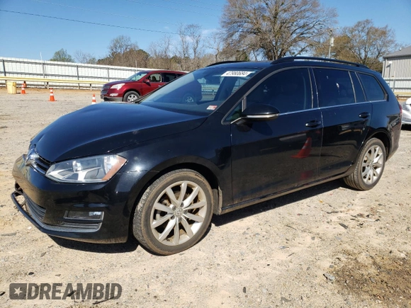 2016 Volkswagen Golf SportWagen TSI S with VIN 3VWC17AU7GM513111, listed as a Copart auction lot 47980684 with 74,502 mi miles. Bid and sale history available at carsss.com. Image 1.