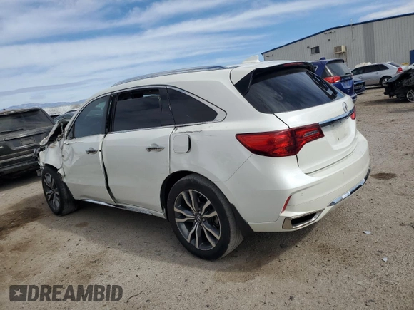 2019 Acura MDX Advance with VIN 5J8YD3H91KL002077, listed as a Copart auction lot 45039805 with Not Provided miles and Salvage Title. Bid and sale history available at DreamBid. Image 2.