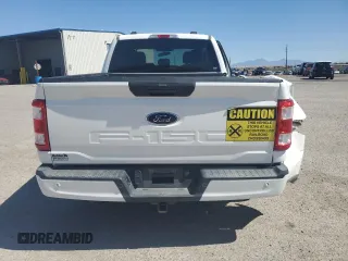 2021 Ford F-150 XL with VIN 1FTEX1EB1MFB29644, listed as a Copart auction lot 59205045 with 65,795 mi miles and Salvage title. Bid and sale history available at DreamBid. Image 6.