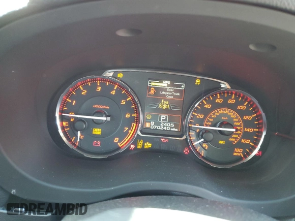 2016 Subaru WRX Limited with VIN JF1VA1N63G8809659, listed as a Copart auction lot 49307925 with 70,240 mi miles and Salvage Title. Bid and sale history available at carsss.com. Image 9.