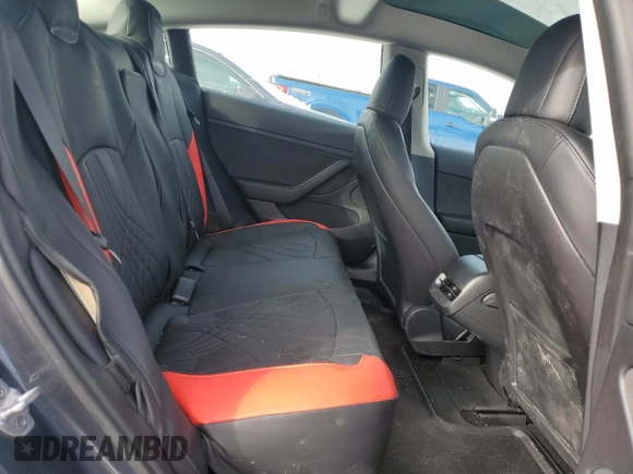 2023 Tesla Model 3 with VIN 5YJ3E1EA7PF417200, listed as a Copart auction lot 46475995 with 85,873 mi miles and Salvage Title. Bid and sale history available at DreamBid. Image 10.