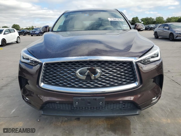 2021 Infiniti QX50 ESSENTIAL with VIN 3PCAJ5CA8MF100096, listed as a Copart auction lot 71441374 with 24,711 mi miles and Salvage Title. Bid and sale history available at carsss.com. Image 5.