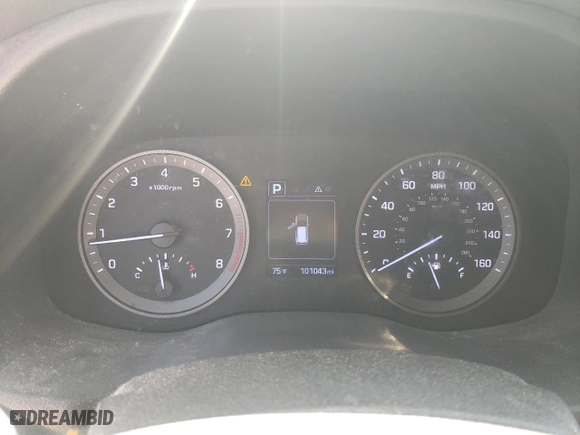 2017 Hyundai Tucson Value with VIN KM8J33A21HU549347, listed as a Copart auction lot 52620985 with 101,043 mi miles and Salvage Title. Bid and sale history available at carsss.com. Image 9.