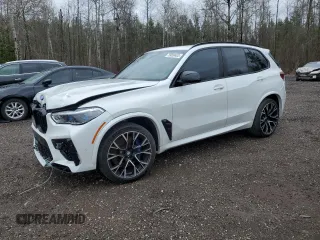 2020 BMW X5 M Competition with VIN 5YMJU0C07L9D71042, listed as a Copart auction lot 75059483 with 0 mi miles. Bid and sale history available at carsss.com. Image 1.