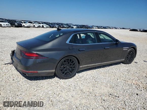 2023 Genesis G90 e-SC z VIN KMTFC4SD6PU027636, wystawiony jako Copart lot #70834784 z przebiegiem 14 606 mil mil oraz Szkoda całkowita • Salvage title. Historia ofert i sprzedaży dostępna na DreamBid. Obrazek 3.