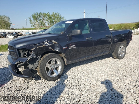 2018 Ram 1500 Tradesman with VIN 1C6RR7KT1JS233251, listed as a Copart auction lot 49732415 with 167,744 mi miles and Salvage title. Bid and sale history available at DreamBid. Image 1.