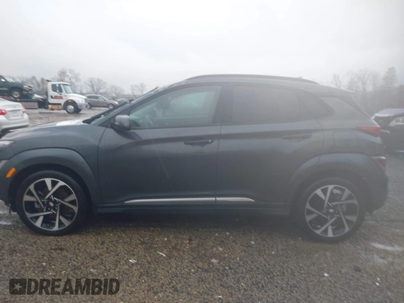 2022 Hyundai Kona Limited with VIN KM8K53A3XNU876882, listed as a IAAI auction lot 41223202 with 40,008 mi miles. Bid and sale history available at carsss.com. Image 15.