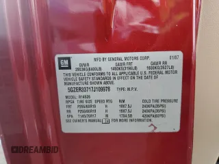 2007 Saturn Outlook XR z VIN 5GZER33717J109978, wystawiony jako Copart lot #60609485 z przebiegiem 189 620 mil mil oraz Szkoda całkowita • Salvage title. Historia ofert i sprzedaży dostępna na DreamBid. Obrazek 13.