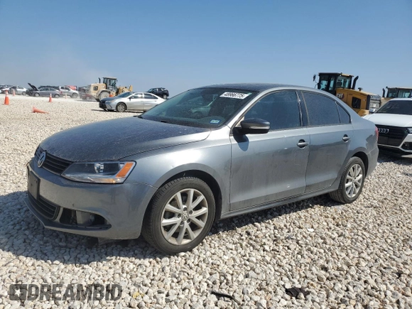 2012 Volkswagen Jetta Sedan SE w/Convenience & Sunroof with VIN 3VWDX7AJXCM323399, listed as a Copart auction lot 48966775 with 130,378 mi miles and Salvage Title. Bid and sale history available at carsss.com. Image 1.