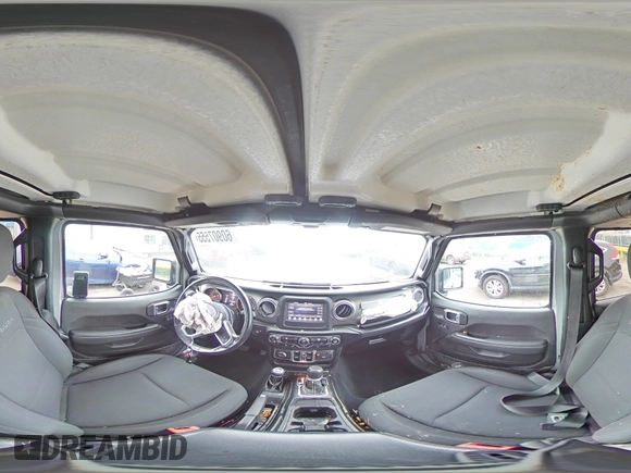2020 Jeep Wrangler Unlimited Sahara with VIN 1C4HJXEN8LW181508, listed as a Copart auction lot 60907555 with 85,343 mi miles and Salvage title. Bid and sale history available at DreamBid. Image 14.