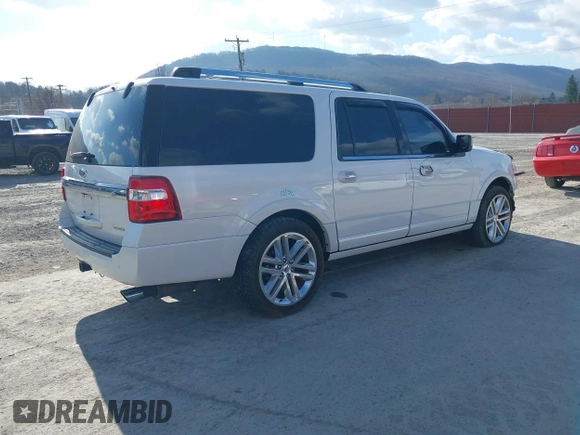2015 Ford Expedition Max Limited with VIN 1FMJK1KT7FEF49326, listed as a IAAI auction lot 41876662 with 53,587 mi miles. Bid and sale history available at carsss.com. Image 4.