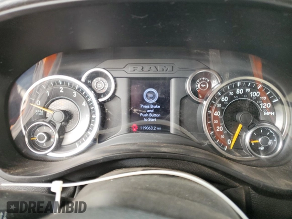 2020 Ram 1500 Tradesman with VIN 1C6RRFCG4LN263258, listed as a Copart auction lot 48261915 with 119,063 mi miles and Clean title. Bid and sale history available at DreamBid. Image 9.