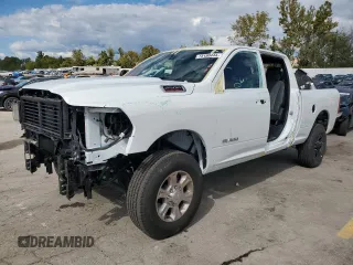 2023 Ram 2500 Big Horn with VIN 3C6UR5DJ7PG506476, listed as a Copart auction lot 73180444 with 3,070 mi miles and Salvage Title. Bid and sale history available at carsss.com. Image 1.
