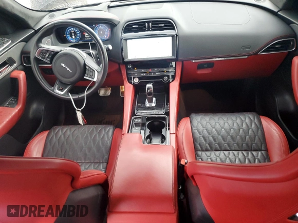 2020 Jaguar F-Pace SVR with VIN SADCZ2EE3LA617303, listed as a Copart auction lot 73005284 with 85,521 mi miles and Salvage Title. Bid and sale history available at DreamBid. Image 8.