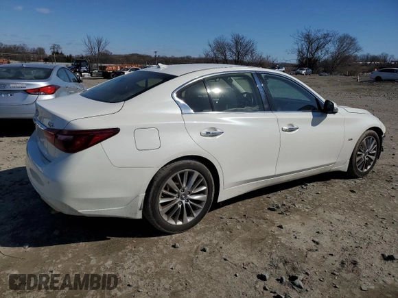 2019 Infiniti Q50 Luxe с VIN JN1EV7AR9KM554858, выставлен на аукционе Copart как лот 45847665 с пробегом 88 669 миль миль и Списание • Salvage title. История ставок и продаж доступна на DreamBid. Изображение 3.