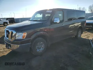 2015 Nissan NV S z VIN 5BZBF0AA7FN852808, wystawiony jako Copart lot #79472034 z przebiegiem 144 396 mil mil oraz Szkoda całkowita • Salvage title. Historia ofert i sprzedaży dostępna na DreamBid. Obrazek 1.