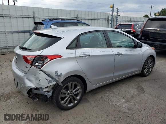 2016 Hyundai Elantra GT with VIN KMHD35LH2GU337016, listed as a Copart auction lot 71303524 with 28,326 mi miles and Salvage Title. Bid and sale history available at carsss.com. Image 3.