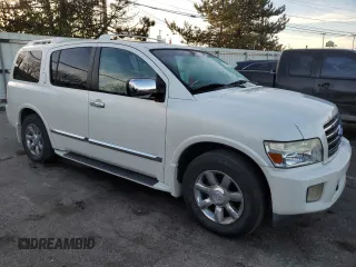 2005 Infiniti QX56 with VIN 5N3AA08C25N805477, listed as a Copart auction lot 80554204 with 197,257 mi miles and Salvage Title. Bid and sale history available at carsss.com. Image 4.