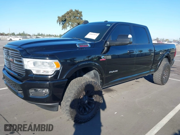 2019 Ram 2500 Laramie with VIN 3C6UR5FL8KG635673, listed as a IAAI auction lot 40607634 with 1 mi miles. Bid and sale history available at carsss.com. Image 2.