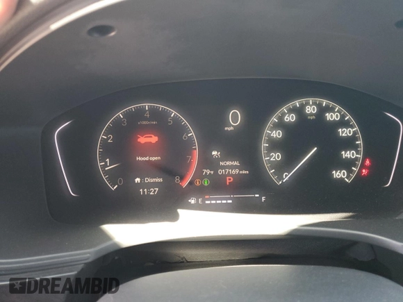 2025 Honda Civic Sport with VIN 2HGFE2F5XSH509264, listed as a Copart auction lot 53260775 with 17,169 mi miles and Salvage title. Bid and sale history available at DreamBid. Image 9.