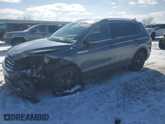 2024 Volkswagen Tiguan SE с VIN 3VVNB7AX1RM038921, выставлен на аукционе Copart как лот 45126695 с пробегом 7 907 миль миль и Списание • Salvage title. История ставок и продаж доступна на DreamBid. Изображение 1.