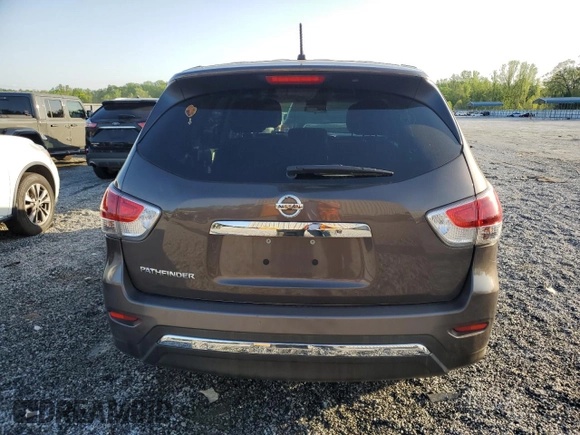 2015 Nissan Pathfinder Platinum with VIN 5N1AR2MN4FC643451, listed as a Copart auction lot 52177755 with 151,173 mi miles and Salvage Title. Bid and sale history available at DreamBid. Image 6.