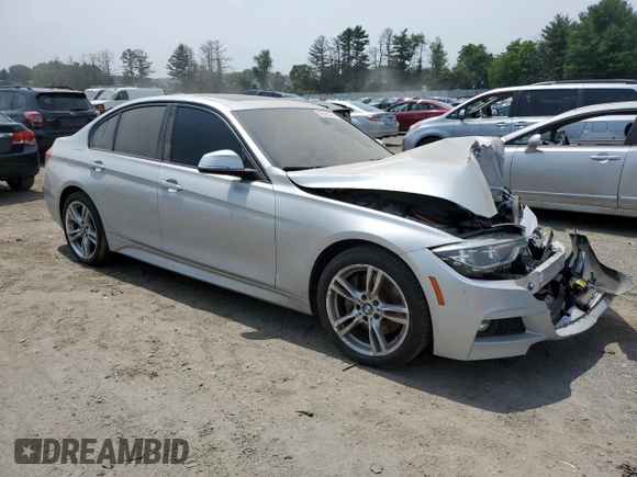 2018 BMW 3 Series 330i xDrive with VIN WBA8D9G55JNU71141, listed as a Copart auction lot 58625265 with 41,648 mi miles and Non repairable. Bid and sale history available at DreamBid. Image 4.