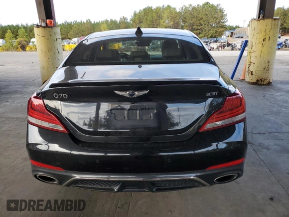 2019 Genesis G70 Advanced with VIN KMTG34LE9KU020958, listed as a Copart auction lot 78902674 with 104,144 mi miles and Salvage Title. Bid and sale history available at DreamBid. Image 6.