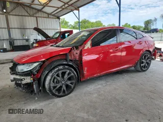 2019 Honda Civic Sport with VIN 2HGFC2F84KH517098, listed as a Copart auction lot 57552175 with 124,080 mi miles and Salvage title. Bid and sale history available at DreamBid. Image 1.